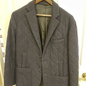 Custom Made Men's Winter Blazer 100% Wool Size 40R Slim Fit